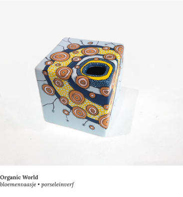 Organic World bloemenvaasje • porseleinverf